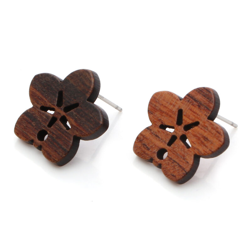 Boucles D'oreilles Clou Argentées Marguerite/chrysanthème - Plaqué Argent, Magicbax, Neuves